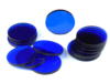 obrazek  Podstawki akrylowe - Transparentne - Okrągłe 30x3 Niebieskie  